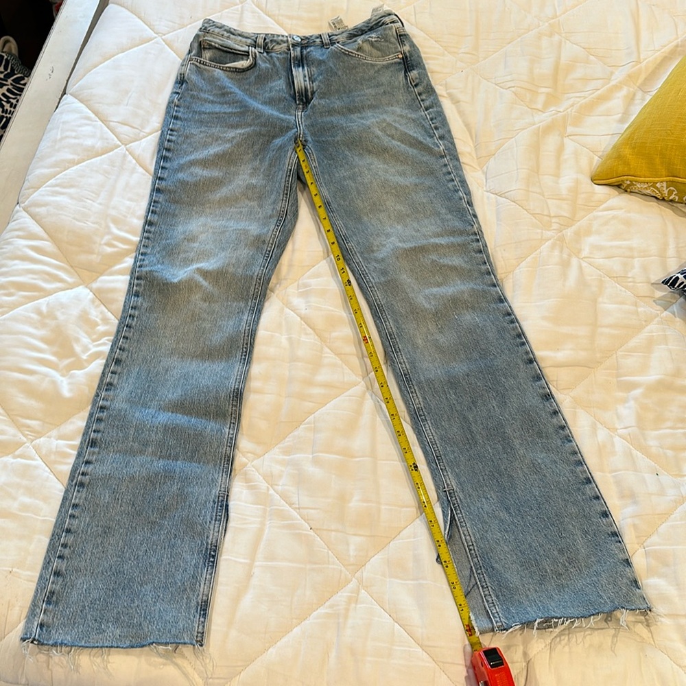 Zara jeans in soft light wash